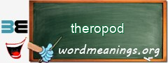 WordMeaning blackboard for theropod